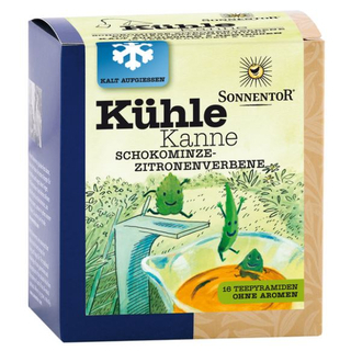 K�hle Kanne Schokominze-Zitronenverbene