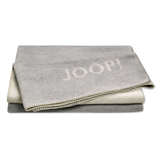 JOOP! Wohn- und Kuscheldecke Melange Doubleface stein silber