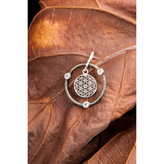 Blume des Lebens mit Schutzkreis Anhnger