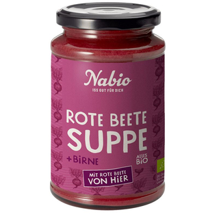 Rote Beete Suppe mit Birne