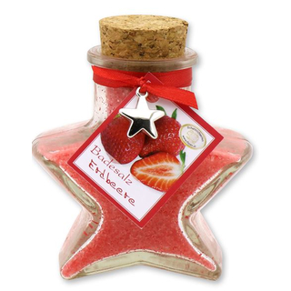 Badesalz im Sternglas, Erdbeere