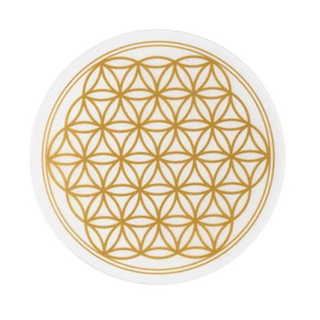 Untersetzer Blume des Lebens gold