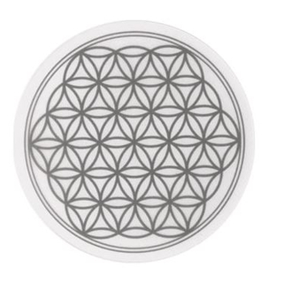 Untersetzer Blume des Lebens Silber