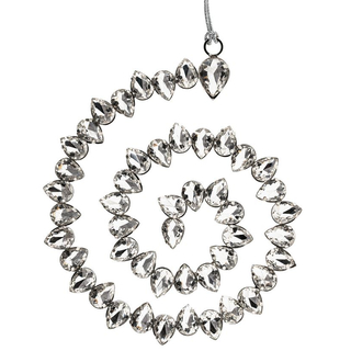 Kristallspirale facettierte Glassteine