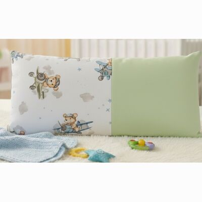 Geburtskissen Kleiner Pilot | salbeigr�n