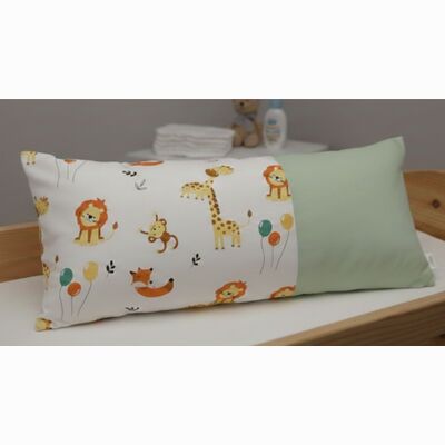 Geburtskissen Bunte Zootiere | gr�n