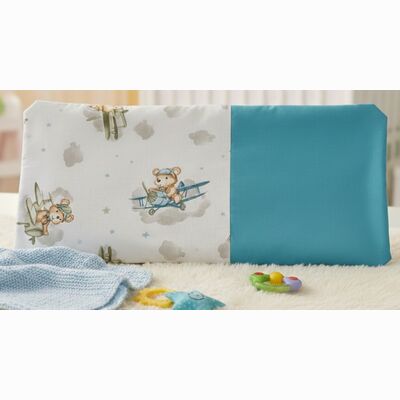 Geburtskissen Kleiner Pilot | petrol