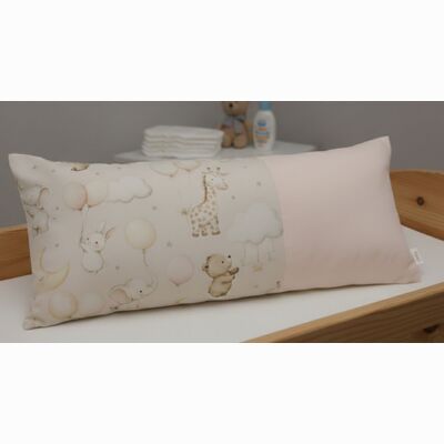 Geburtskissen Giraffe & Freunde | rosa