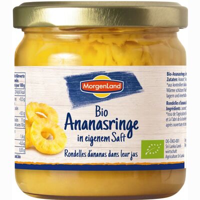 Ananasringe im eigenen Saft