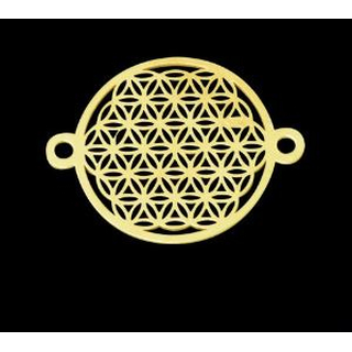 Blume des Lebens, Element small mit zwei sen, 925 Silber