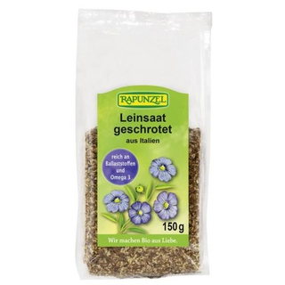 Leinsaat geschrotet